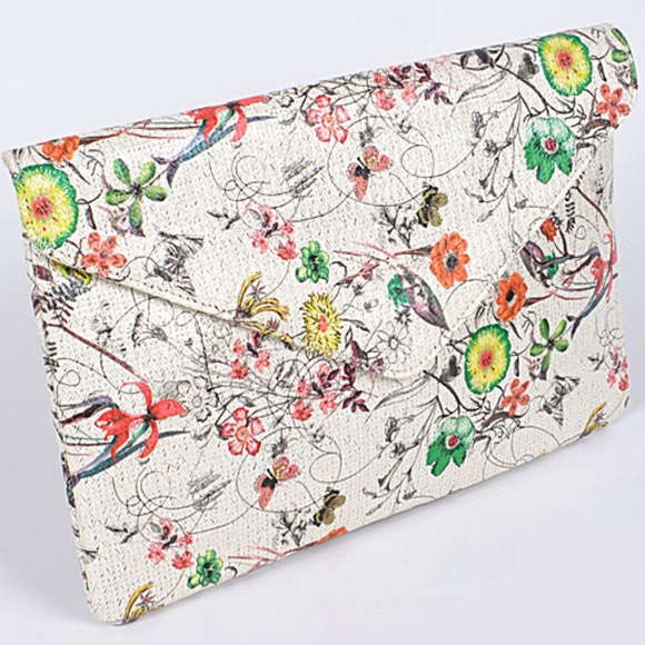 3AM FOREVER Handbags - Blooms Printed Clutch bag